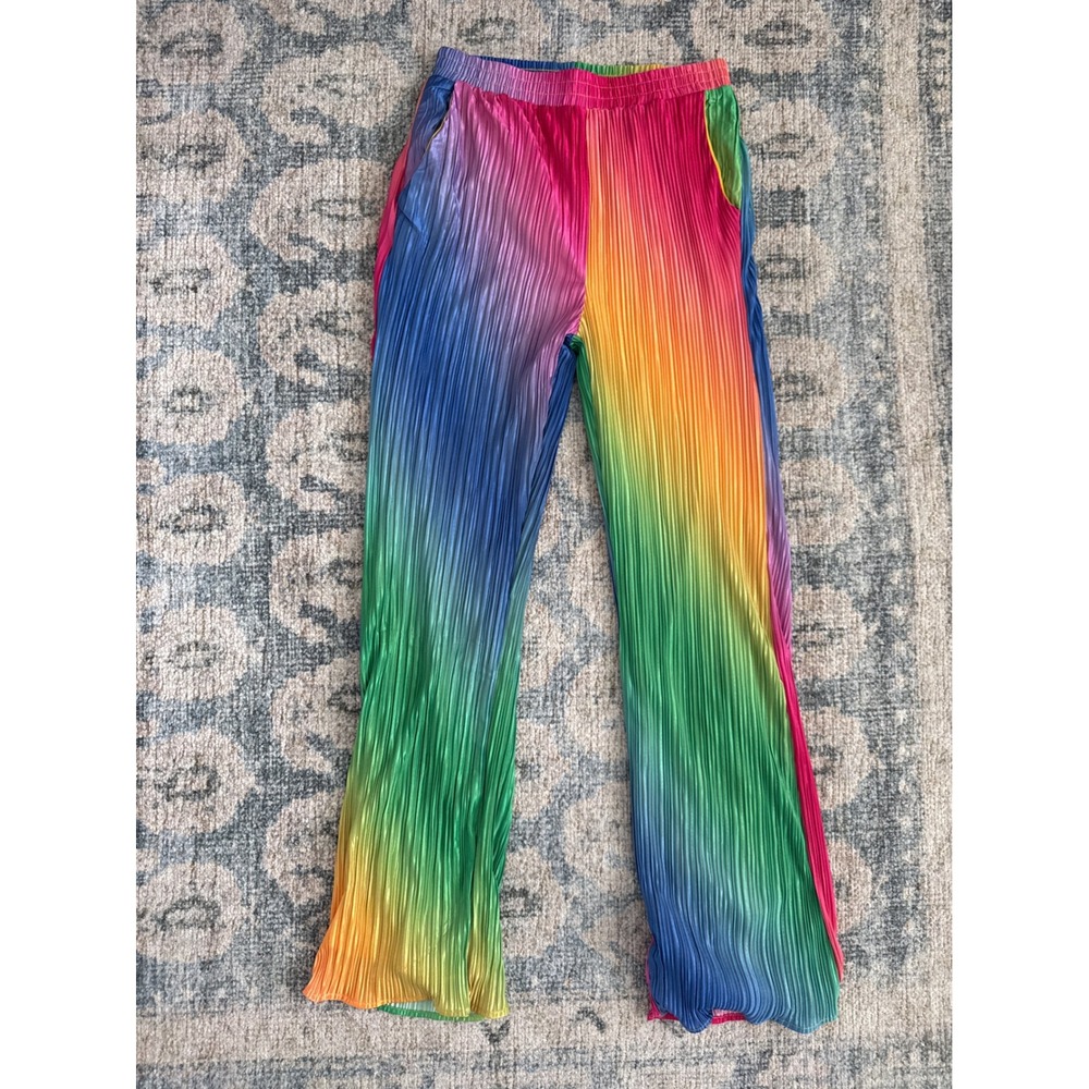 Dressed in LALA Rainbow Pants Size Small Excellent Condition